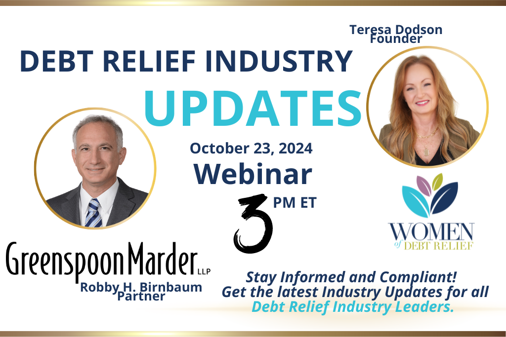 Debt Relief Industry Updates